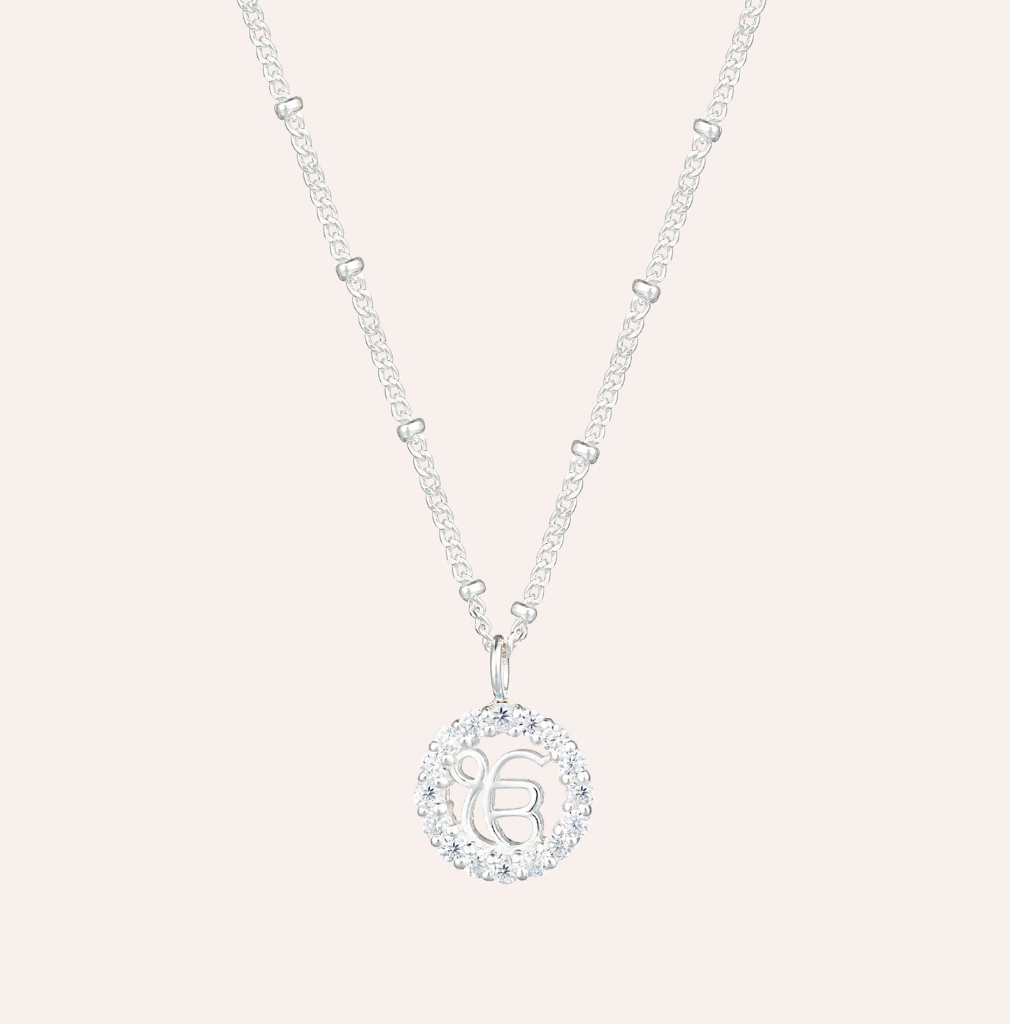 Circle of Light Silver Necklace