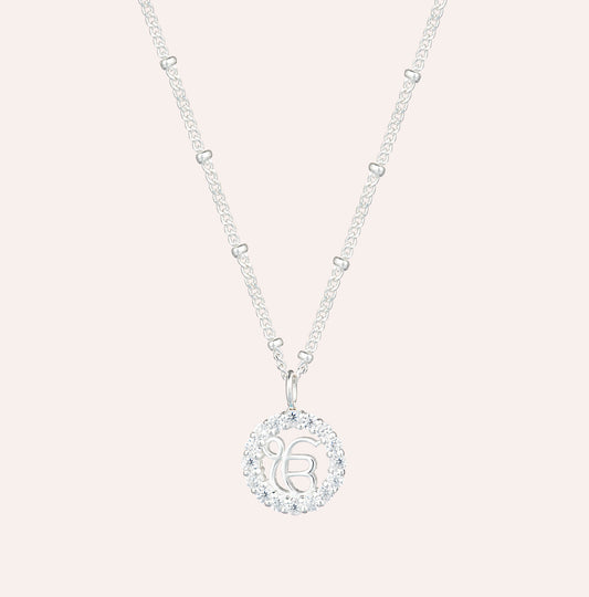 Circle of Light Silver Necklace